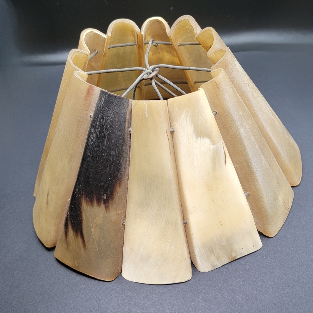 VINTAGE Steer Horn Desk Lamp - Picture 7 of 7